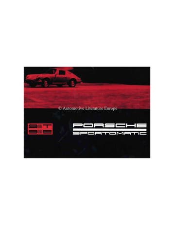1969 PORSCHE 911T / 911E SPORTOMATIC BROCHURE DUITS, Nieuw, Porsche, Author