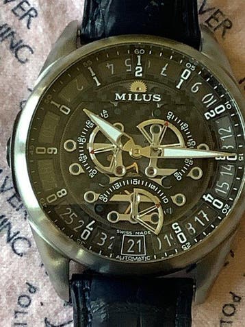 Milus - Tri-Retrograph Titanium - TIRI-SP01 - Unisex - 2024, Sieraden, Tassen en Uiterlijk, Horloges | Heren, Nieuw