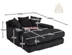 Modern Corduroy Sofa Bed – Comfortable Floor Couch with Pill, Verzenden, Nieuw