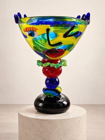 Vaas - “Triump” - kleurrijk - 42 cm hoog - Glas - XXL Glass