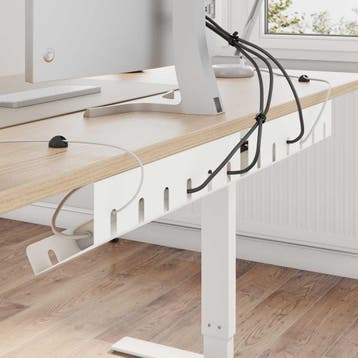 vidaXL Kabelgoot voor onder bureau 2 st Wit 44 x 11,5 x 13,5, Verzenden, Nieuw