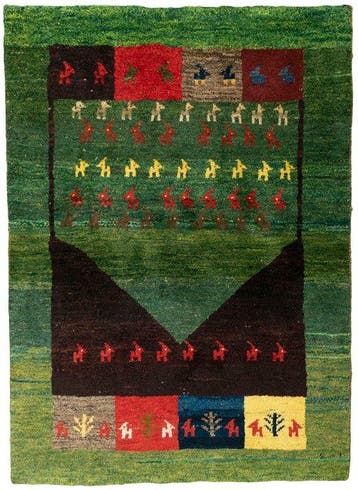 Handgeknoopt designer tapijt Gabbeh - Vloerkleed - 150 cm -, Nieuw