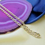 Gouden marine/gourmetschakel ketting, Ophalen of Verzenden, Gebruikt, Overige kleuren, Goud