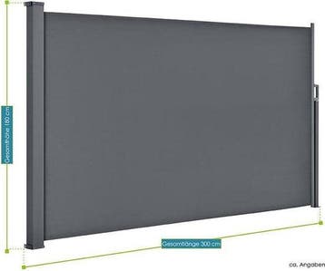 2dekans | Juskys – Zijluifel Dubai – 300 x 180 cm – Voorzien, Tuin en Terras, Partytenten, Ophalen of Verzenden, Zo goed als nieuw