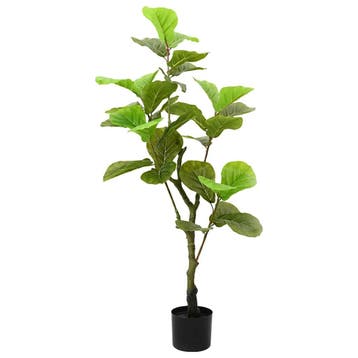 vidaXL Kunstficussenboom 30 blaadjes 125 cm groen, Verzenden, Nieuw