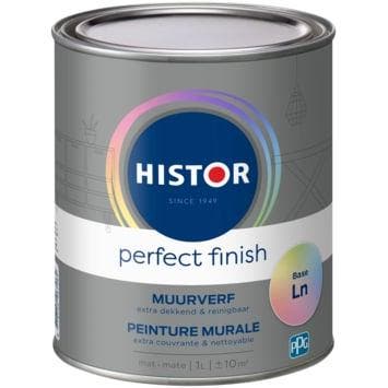 Histor Perfect Finish Muurverf Reinigbaar Matt RAL 9016 |, Doe-het-zelf en Verbouw, Verf, Beits en Lak, Verf, Wit, Nieuw, Minder dan 5 liter
