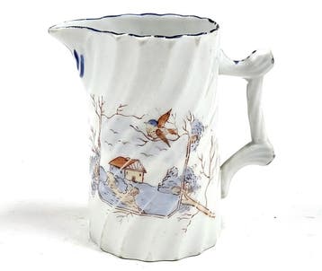 Vintage Mosa roomkannetje Décor 151 met handbeschilderd, Verzenden, Gebruikt