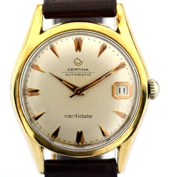 Certina - Certidate Otomatik Vintage 1960s - Zonder, Sieraden, Tassen en Uiterlijk, Nieuw