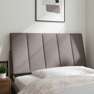vidaXL Hoofdbordkussen Hanko 100 cm stof taupe, Huis en Inrichting, Verzenden, Nieuw, Stof
