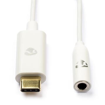 USB C naar jack adapterkabel | M  V | Nedis | 0.10 meter, Verzenden, Nieuw