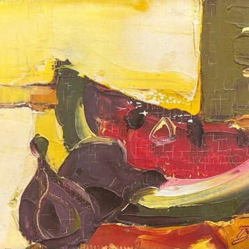 Emile Bel(1941 - 2022) - Tranches de pasteque (Vendu sans