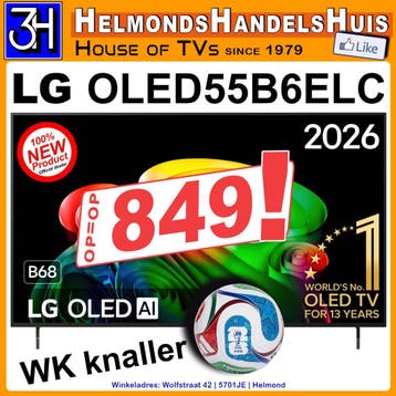 LG OLED TV Goedkope Nieuwe 55inch oled model 2026!! Voorraad, Audio, Tv en Foto, Televisies, Ophalen, Nieuw, 100 cm of meer, 4k (UHD)