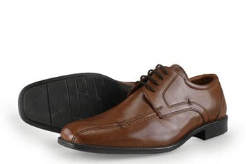 Max Harris Veterschoenen in maat 40 Bruin, Kleding | Heren, Bruin, Zo goed als nieuw, Veterschoenen, Max Harris