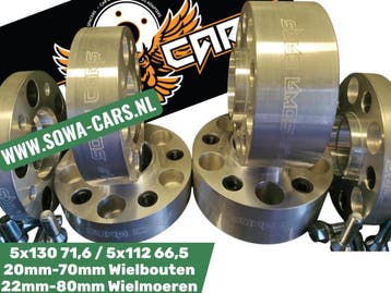 Adapters / Steekadapters 5x130 (71,6) naar 5x112 (66,5) 20mm, Verzenden