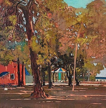 Piero Vaccari (1928-1997) - La pineta dArdenza - Livorno