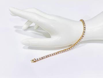 Zonder minimumprijs - Tennis armband Zilver - Zaffiri