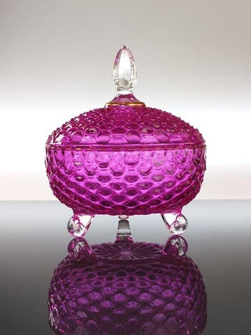 Secoloventesimo - Koekjesdoos - Bubbel - Bladgoud - Fuchsie
