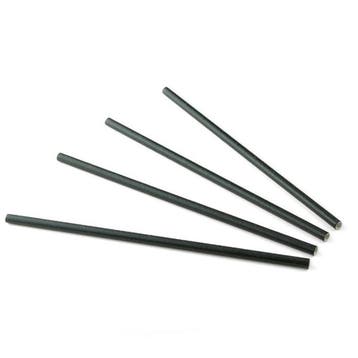 Sier Papieren Rietjes Zwart 20cm 200st., Verzenden, Nieuw