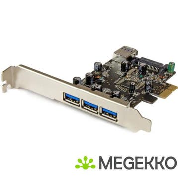 StarTech.com 4-poorts PCI Express USB 3.0 kaart, Verzenden, Nieuw, Startech