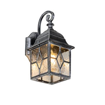Romantische buiten wandlantaarn antiek zilver - London, Tuin en Terras, Verzenden, Nieuw, Aluminium