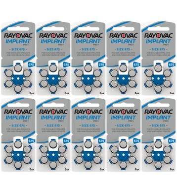 Rayovac Hoorbatterij 675 BLAUW Cochlear Implant Pro Plus +, Ophalen of Verzenden, Nieuw