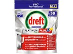 59 Dreft Platinum Plus vaatwastabletten - Lemon, Verzenden