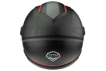 Helm Vito Jethelm met zonnevizier Lavori mat zwart / rood..., Fietsen en Brommers, Brommerhelmen, Ophalen of Verzenden, Nieuw