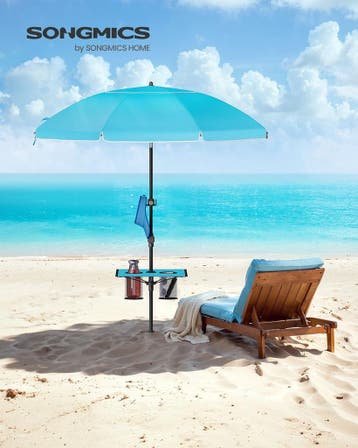 Parasol - strandparasol - diameter 2 meter - reisparasol -, Caravans en Kamperen, Verzenden, Nieuw