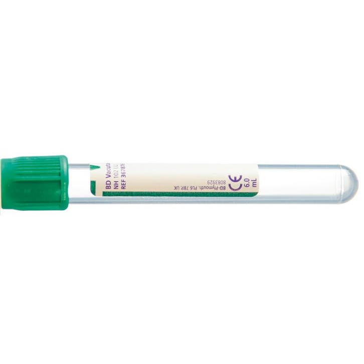 BD vacutainer - Na-Heparin (17 IU/mL) - 6 ml - 100 stuks, Diversen, Verpleegmiddelen, Nieuw, Verzenden