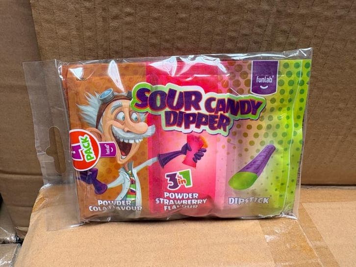 Ca. 864x Sour candy dipper - 4 pack, Tuin en Terras, Parasols