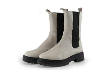 Manfield Chelsea boots in maat 41 Wit, Kleding | Dames, Schoenen, Verzenden, Wit, Overige typen, Zo goed als nieuw