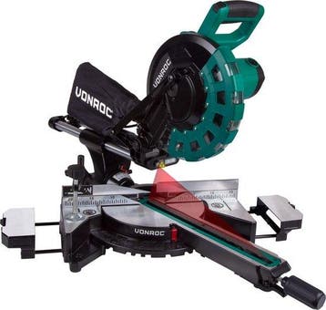 2dekans | VONROC MS502AC Afkortzaag – 2200W – 4500 r/min -, Ophalen of Verzenden, Zo goed als nieuw, VONROC