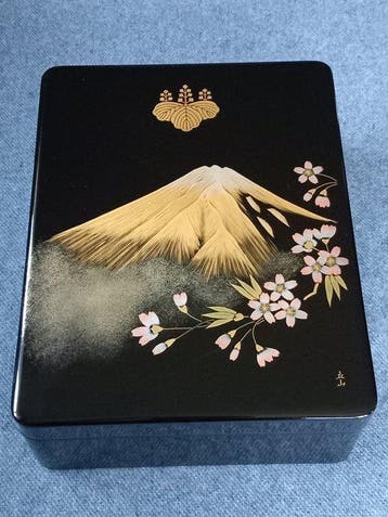 Traditionele Japanse lakwerkdoos (bunko / Bunko) – Een, Antiek en Kunst