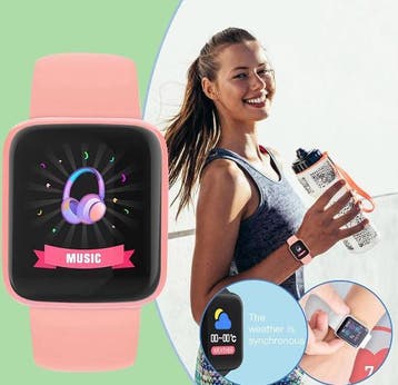 Smartwatch met Bluetooth Fitness Tracker en Hartslagmeter, Verzenden, Nieuw