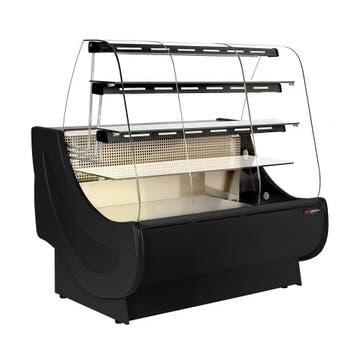 GGM Gastro | Gebaksvitrine - 1300x980mm - kleur zwart - |, Verzenden, Nieuw in verpakking