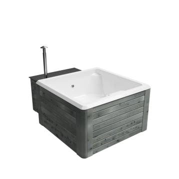Rexener Polar Day (wit bad) AANBIEDING Hottub met bioheater,, Ophalen of Verzenden, Nieuw, Vierkant, Overige typen