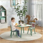 Kinder Tafel met 2 Stoelen Hout met Rugleuning, Verzenden, Nieuw
