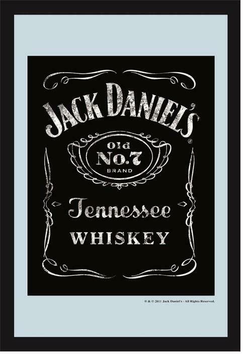 Jack Daniel's no7 spiegel, Huis en Inrichting, Woonaccessoires | Spiegels, Nieuw, Verzenden