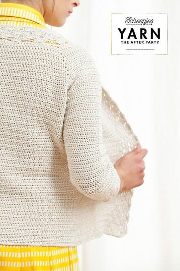 Haakpatroon Damesvest Linen & Lace Cardigan top-down met a, Ophalen of Verzenden, Nieuw