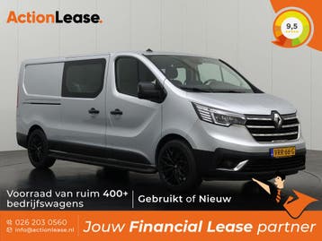 Renault Trafic Dubbel cabine L2 H1 2022 Diesel, Auto's, Zwart, Nieuw, Dealer onderhouden, Zilver of Grijs