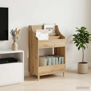 vidaXL Mediaschappen Artisanaal eiken 70,5 x 46 x 112 cm, Verzenden, Nieuw