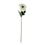 Anemoon Ivory Zijdenbloem 48 cm per stuk, Ophalen of Verzenden, Nieuw