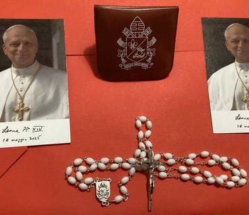 Paus Leo XIV - Rozenkrans van de audiëntie - Gezegend en, Antiek en Kunst