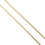 Gouden slangenschakel ketting, Ophalen of Verzenden, Gebruikt, Overige kleuren, Goud