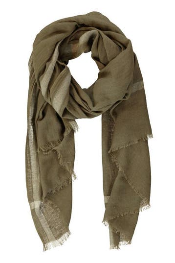 Expresso sjaal met lurex olijfgroen (Sjaals, Mooi & Gezond), Verzenden, Nieuw