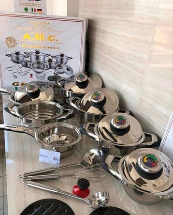 A.M.C. - Kookpottenset (25) - Staal, Aluminium
