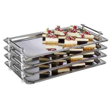 GGM Gastro | (6 stuks) Dienblad PREMIUM - PROFI LINE - RVS -, Verzenden