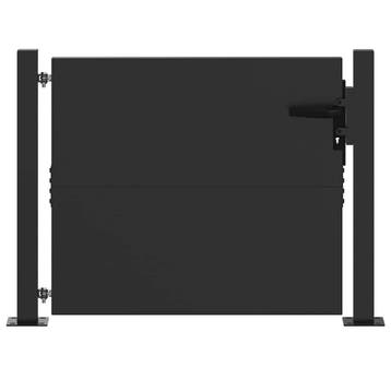 Poort Zwart Staal 105x100 | Laatste Stuk! | 55% Korting, Tuin en Terras, Gebruikt, Ophalen of Verzenden, Tuinhek, Overige materialen