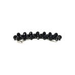 Haarspeld Patentspeld 6cm – Recht - Facetkralen – Zwart, Nieuw