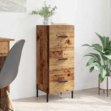 vidaXL Dressoir Oud hout 34 x 34.5 x 90 cm Bewerkt hout, Verzenden, Nieuw, Overige houtsoorten, Minder dan 50 cm